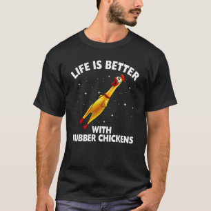 Funny Rubber Chicken Design For Men Women Chicken T-Shirt