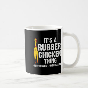 Funny Rubber Chicken Gift Men Women Rubber Chicken Coffee Mug