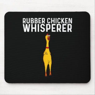 Funny Rubber Chicken Gift Men Women Rubber Chicken Mouse Mat