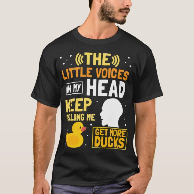 Funny Rubber Duck Gift Get more Ducks black labrad T-Shirt (Front)