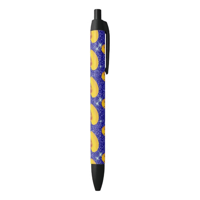 Funny Rubber Ducks Yellow Duckie Farm Animal Lover Black Ink Pen (Bottom (Vertical))