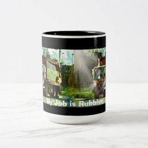 FUNNY RUBBISH TRUCK DRIVER'S COFFEE MUGS
