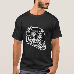 Funny Rude Cat Giving The Middle Finger T-Shirt