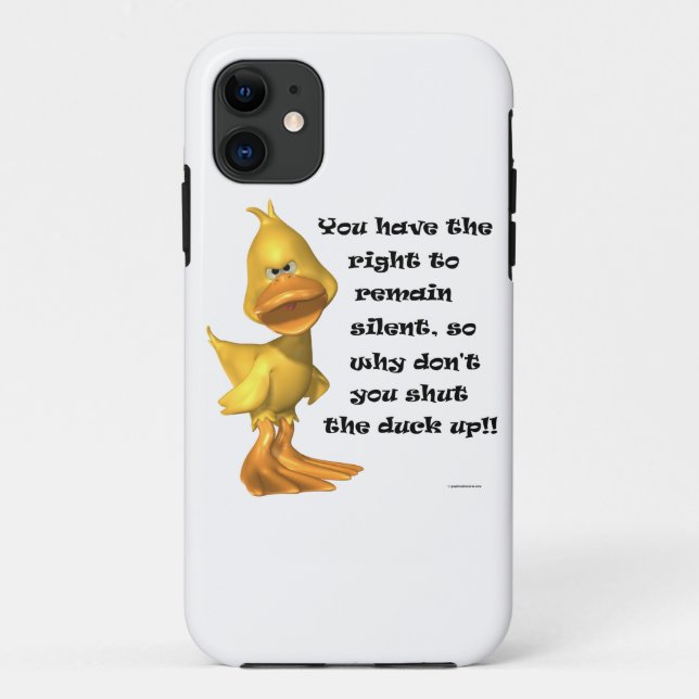 Funny Rude Duck Case-Mate iPhone Case (Back)