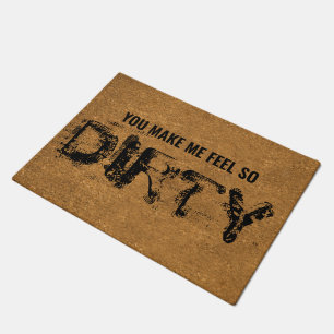 Funny Rude Saying Faux Coir Doormat