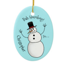 Funny rude snowman name and year