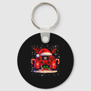 Funny Rudolph Game Controller Christmas Xmas Boy K Key Ring