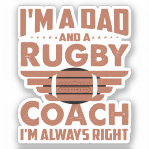 Funny Rugby Dad and Rugby Coach