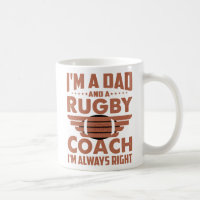 Funny Rugby Dad and Rugby Coach