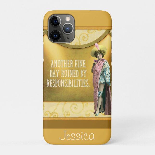 Funny Ruined By Responsibilities Personalised  Case-Mate iPhone Case (Back)