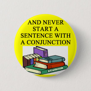 funny rules for writers 6 cm round badge