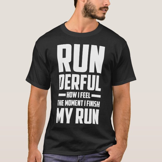 Funny Runner Quote Gift Idea Runderful  8FJjj T-Shirt (Front)