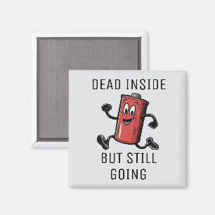 Funny Running Battery  Magnet