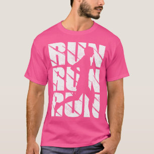 Funny Running For Men Boys Marathoner Runner Coach T-Shirt