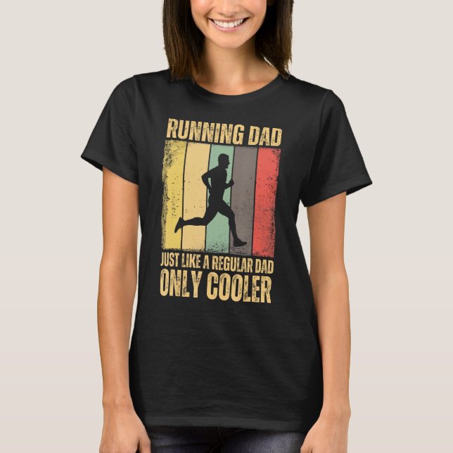 Funny Running For Men Dad Marathon Runner Coach Ma T-Shirt (Front)