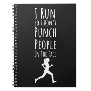 Funny Running Gifts For Runners Women Female Her Notebook