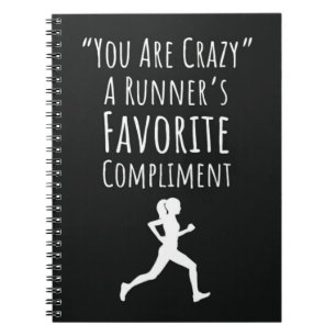 Funny Running Gifts Modern Cute Triathlon Yoga Notebook