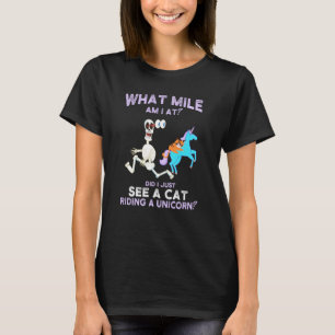Funny Running Jogging Marathon Cross Country Cat O T-Shirt
