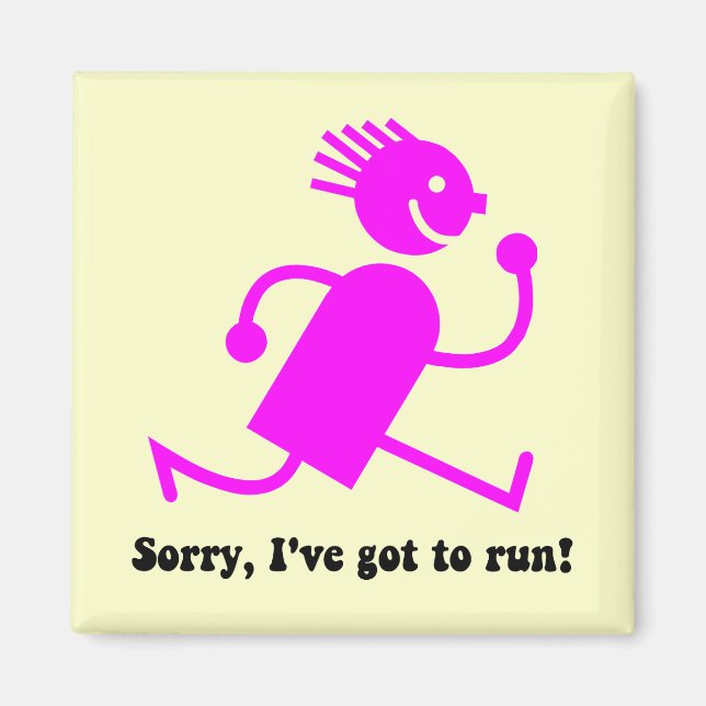 Funny running magnet (Front)