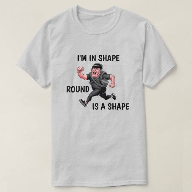Funny Running Man T-Shirt (Design Front)