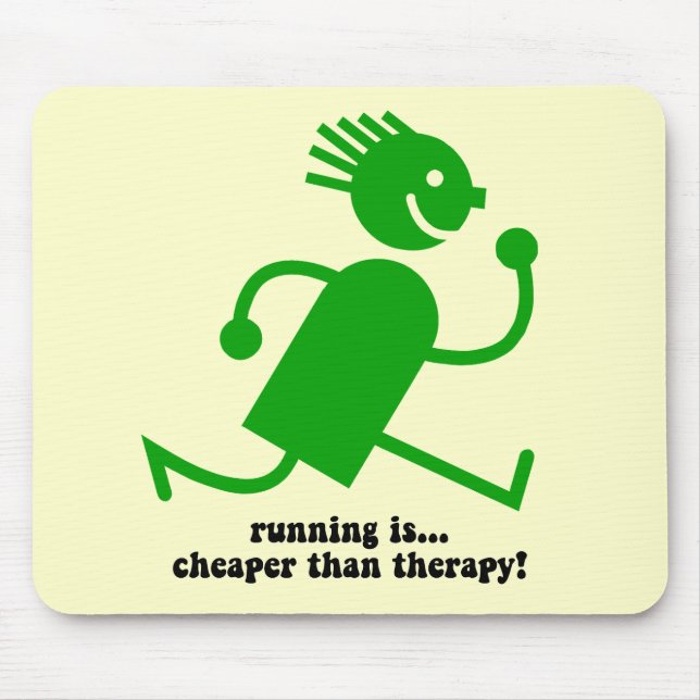 Funny running mouse mat (Front)