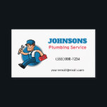 Funny Running Plumber Contractor Plumbing Service Business Card<br><div class="desc">Funny Running Plumber Guy Contractor Plumbing Service Design Business cards.</div>