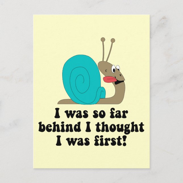 Funny running postcard (Front)