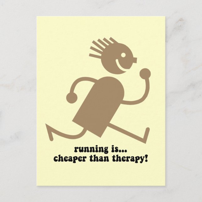 Funny running postcard (Front)
