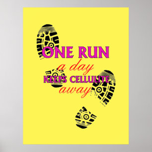 Funny Running Quote - Motivational Fitness Posters