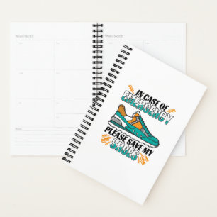 Funny Running Quote - Save My Shoes Planner