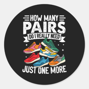 Funny Running Shirt For Men Women Runner Marathon Classic Round Sticker