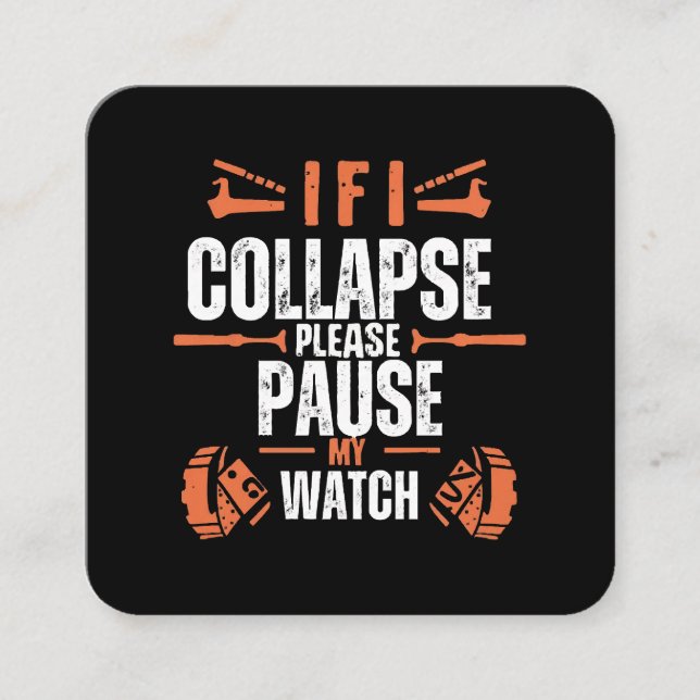 Funny-running Square Business Card (Front)