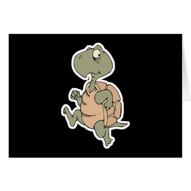 funny running turtle (Front Horizontal)