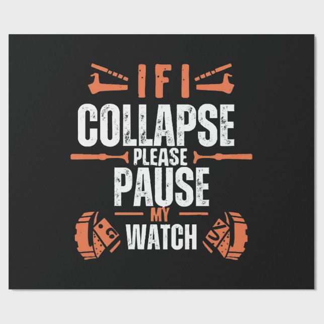 Funny-running Wrapping Paper (Flat)