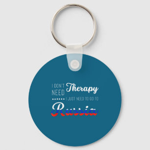 Funny Russia Summer Vacation Travel Souvenir Quote Key Ring