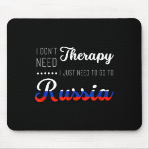 Funny Russia Summer Vacation Travel Souvenir Quote Mouse Mat