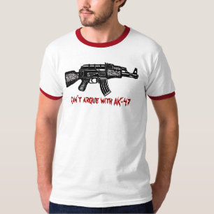 Funny russian AK 47 military t-shirt design