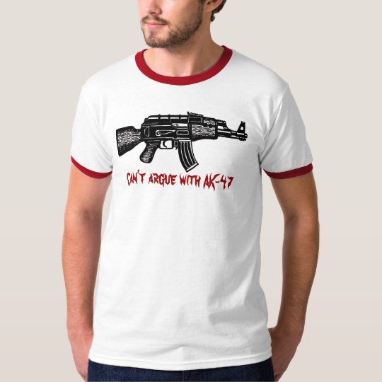 Funny russian AK 47 military t-shirt design | Zazzle.co.uk