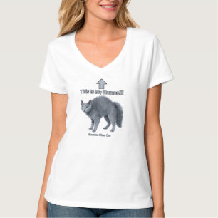Funny Russian Blue Cat – This Is My Human T-Shirt