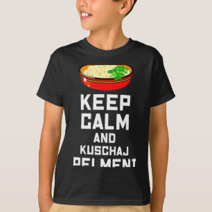 Funny Russian Keep Calm Eat Pelmeni T-Shirt
