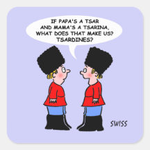 Funny Russian Tsardines Sardines Foodie