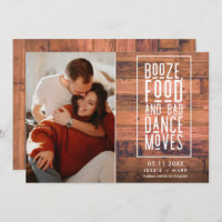 Funny Rustic Photo Wedding