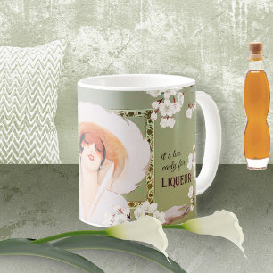 Funny Rustic Vintage Liqueur Mum's Green  Coffee Mug
