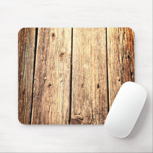Funny Rustic Weathered Barn Wood Texture  Mouse Mat
