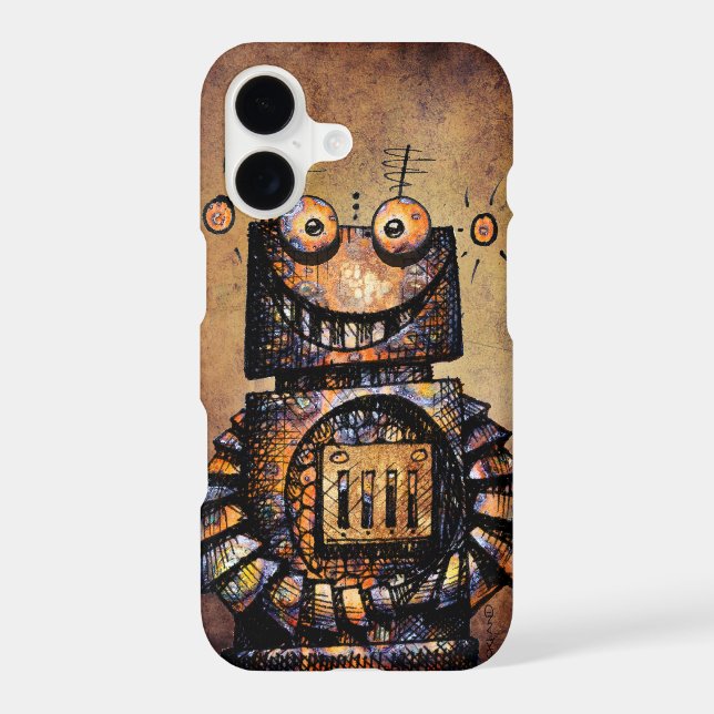 Funny Rusty Steampunk Robot (Back)