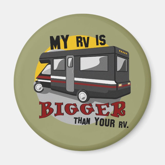 Funny RV Camping Magnet (Front)