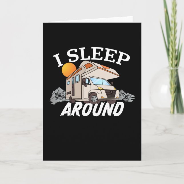 Funny RV Motorhome Camper van Owner Gift Card (Front)