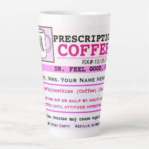 Funny RZ Prescription Coffee Latte Mug