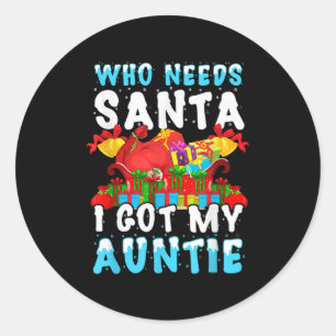 Funny S For New Aunts From Nieces And Nephews Quot Classic Round Sticker