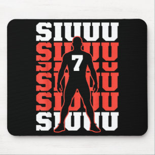 Funny s Soccer Fan Lovers Siuuuu Soccer Player Mouse Mat